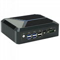 Fanless Mini PC 12th Gen Celeron J6412 2 LAN 8 USB 2 HD DDR4 3200MHz Industrial 