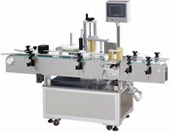 Automatic fixed-point symmetric round label machine