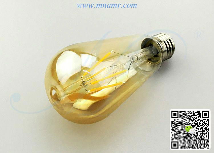 ST64 4W LED Edison Bulb E26 E27 B22 AC110V 220V 230V CE RoHS FCC SAA Certificate 2