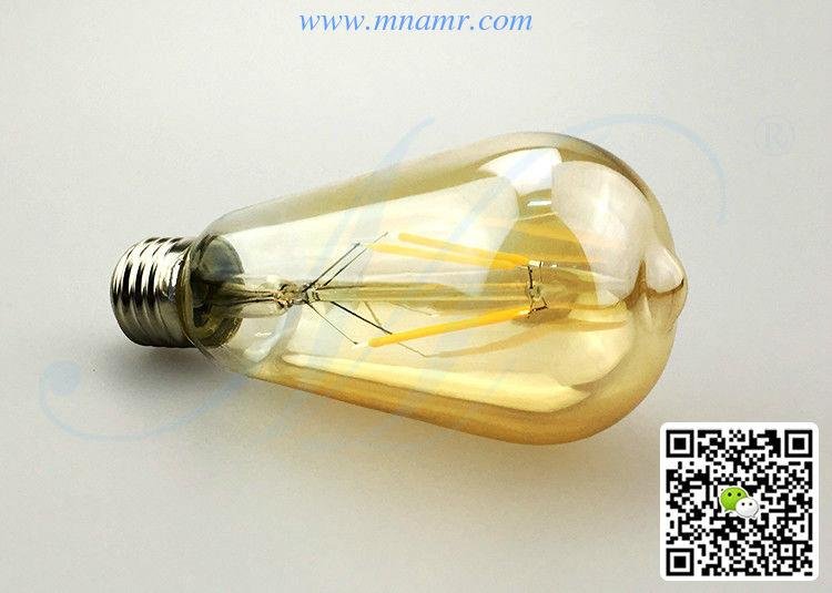 ST64 4W LED Edison Bulb E26 E27 B22 AC110V 220V 230V CE RoHS FCC SAA Certificate 3