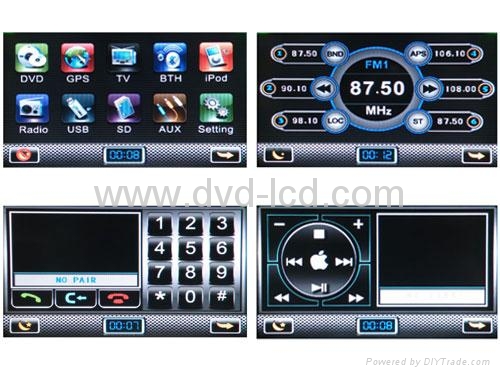 Volkswagen Magotan touareg Seat car dvd player with HD lcd Navigation 2