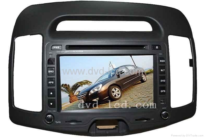 car dvd player  Hyudai Elantra with high definition lcd monitor navigation GPS