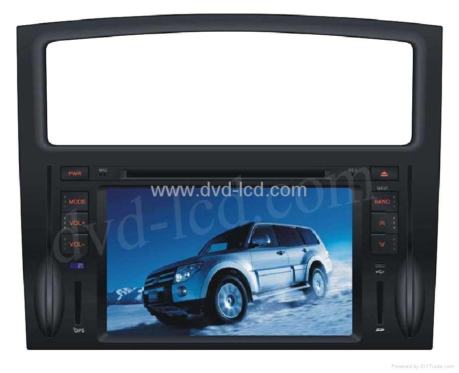 Mitsubish Pajero car special dvd player with high definition lcd GPS