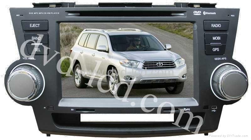 Toyota Highlander car special dvd player GPS navigation system