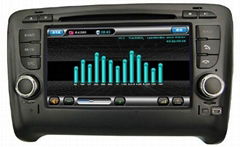 Audi TT car dvd player  radio with high definition lcd GPS navigation system