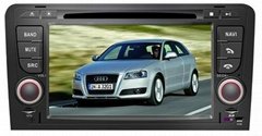 Audi A3 car dvd player  radio with high definition lcd GPS navigation system