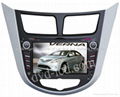 Hyundai Verna car dvd player  radio HD lcd GPS navigation system 1