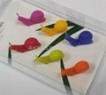 silicone Mustache glass markers wine charms 5