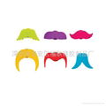 silicone Mustache glass markers wine