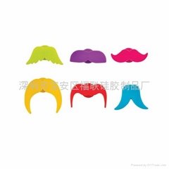 silicone Mustache glass markers wine charms