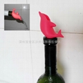 Silicone Lily Wine Pourer and Stopper 2