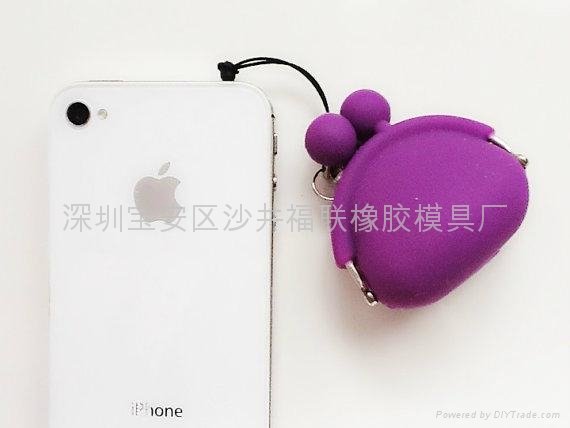 Silicone Mini Coin Purse Dust Plug Charm Headphone Jack Earphone Cap iPhone 4
