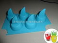 Silicone shark ice cube tray