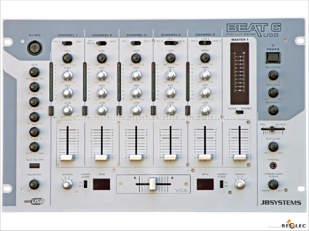 JBSYSTEMS Professional DJ Mixer Beat6 USB 3