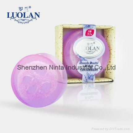 Luffa soap lavender essential skin whitening