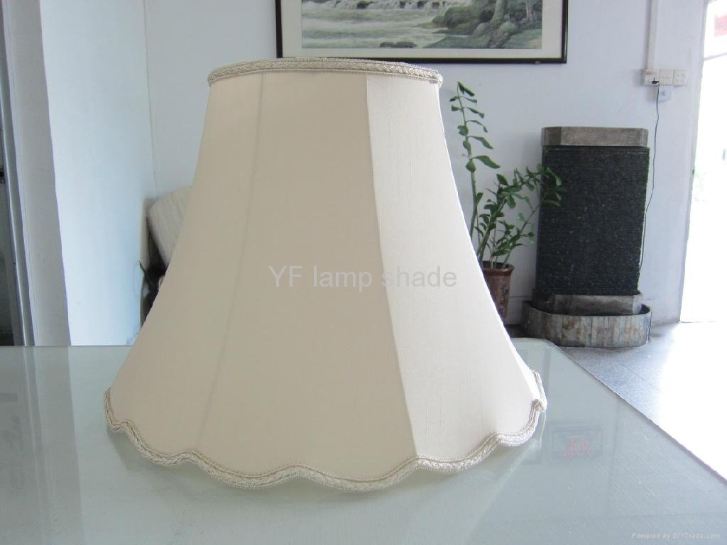 Modern faux silk fabric with braid handmade softback lampshade  2