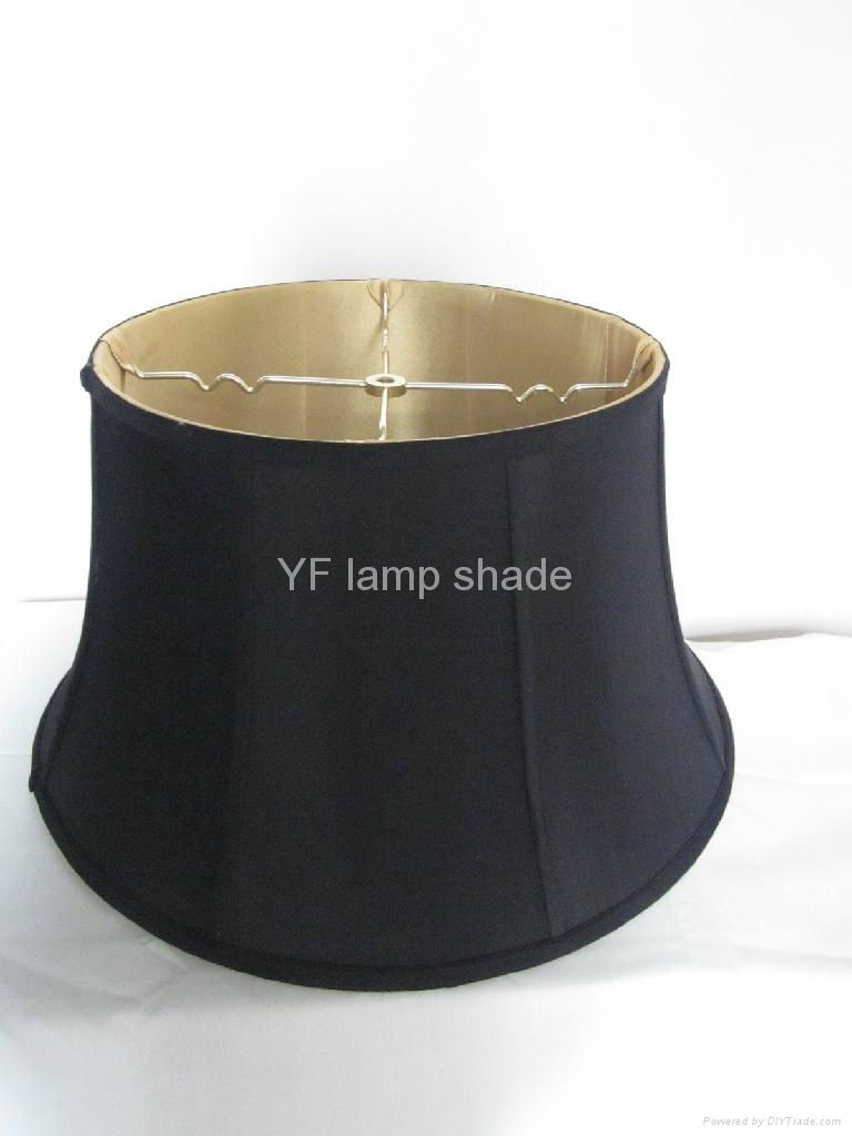 Modern faux silk fabric with braid handmade softback lampshade  3