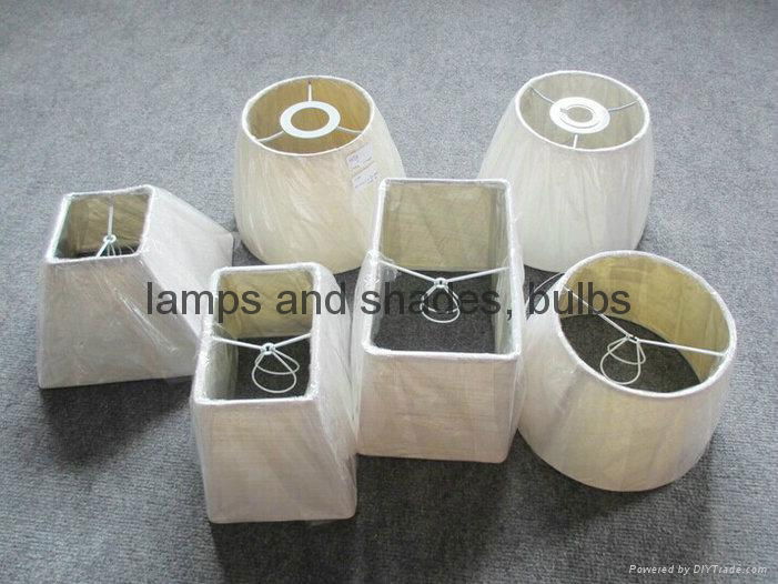 Plain white TC fabric handmade hardback lamp shade