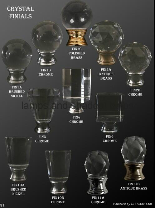 different shape crystal finials for table lamp wholesale 1