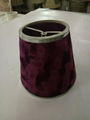 Modern velvet fabric handmade hardback lampshade for pendant table floor lamp