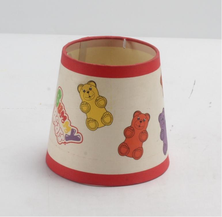 Kid's pattern double tiers PVC and printed fabric lampshade 3