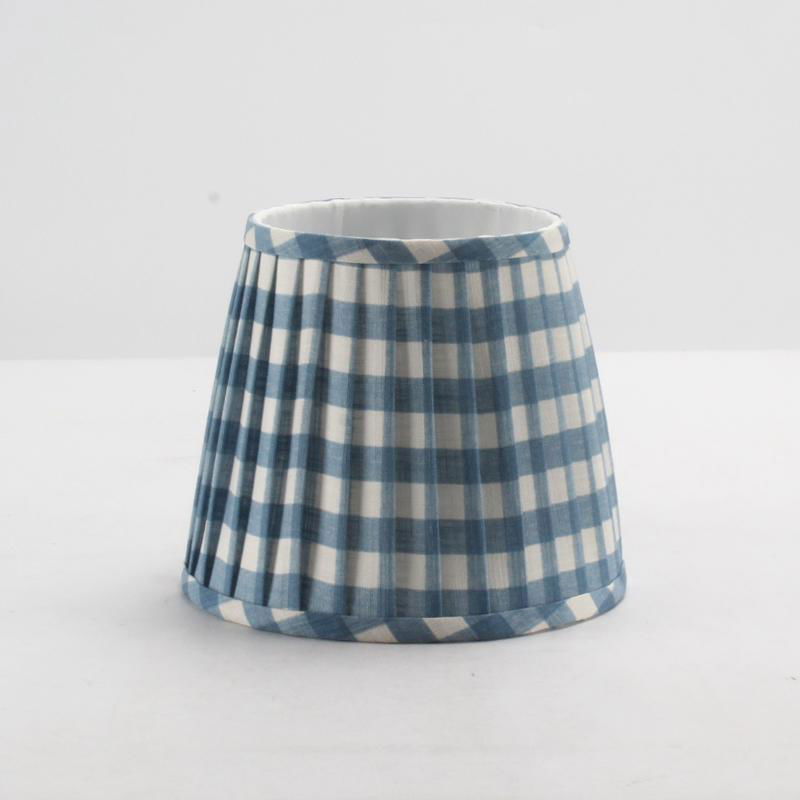 Lattice Cotton fabric handmade pleated softback lampshade