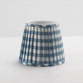 Lattice Cotton fabric handmade pleated softback lampshade 1