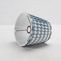 Lattice Cotton fabric handmade pleated softback lampshade