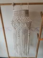 Handmade macrame and crochet cotton rope lampshade 2