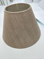 Taper linen hardback lampshade 2