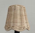 Rattan Hand Woven natural Scalloped Chandelier Lampshade Wholesale 2