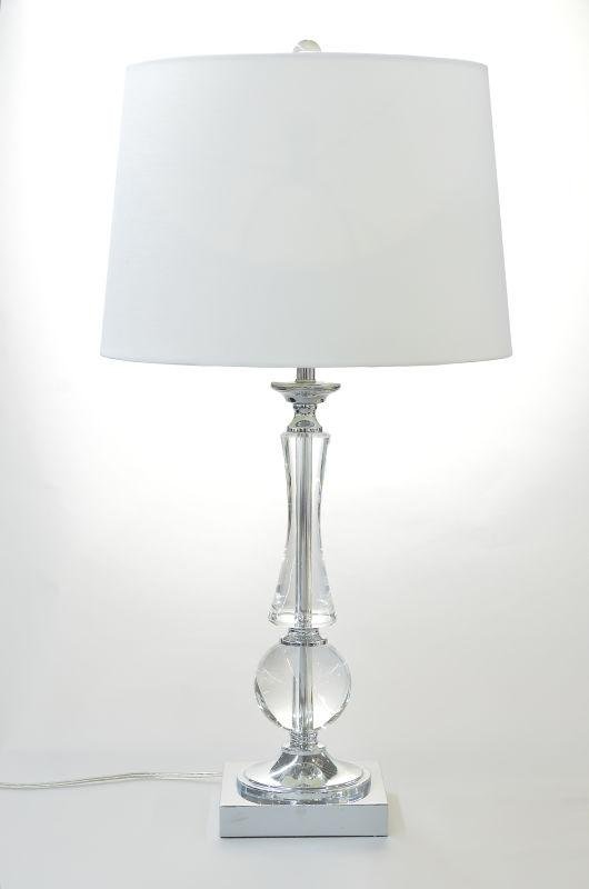 Modern metal and crystal cheap table lamp with fabric lampshade wholesale 3