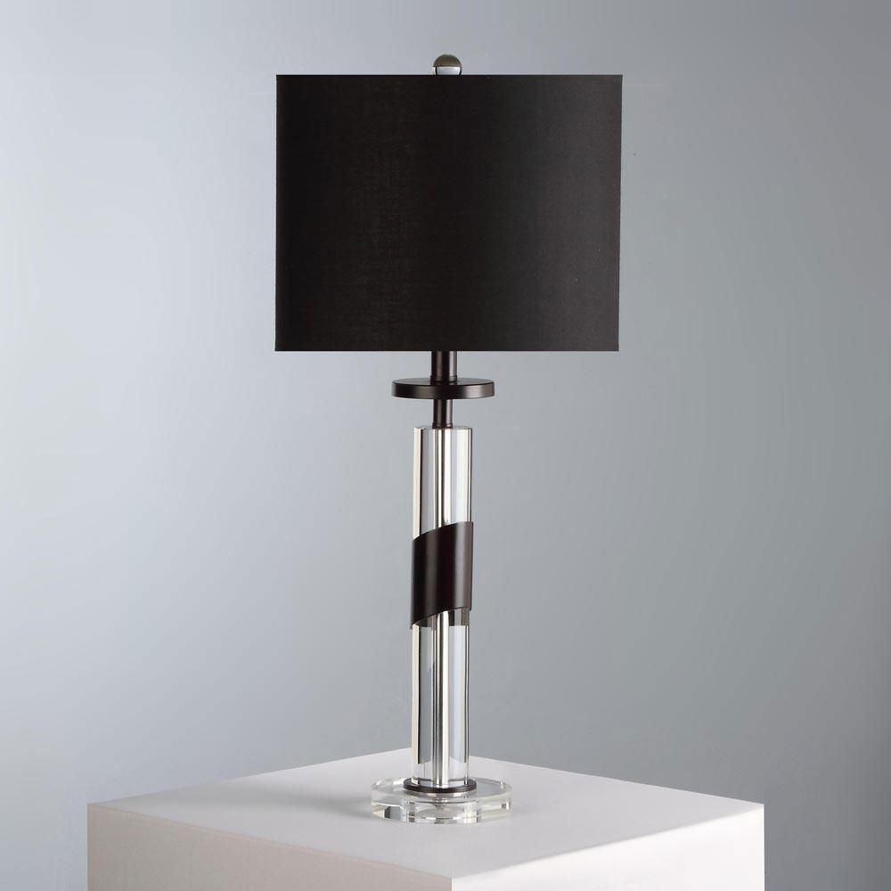 Modern metal and crystal cheap table lamp with fabric lampshade wholesale 5