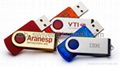 swivel usb drive different color  1