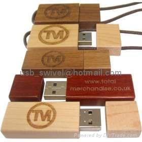 wooden style usb flash drive  3