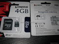 4gb kingston micro sd card （TF card） 1