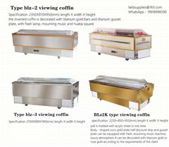 viewing coffin cooling function embalming free for funeral use stainless 