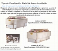 Ataúd transparente con enfriamiento para visualización cadáver guardar 5