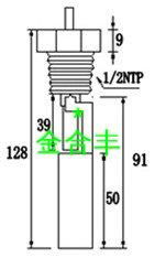 Stainless steel duckbill level sensor 3