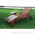 Hot sale leisure wooden folding beach bed with wheels 2028