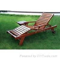 Hot sale leisure wooden folding beach bed with wheels 2028