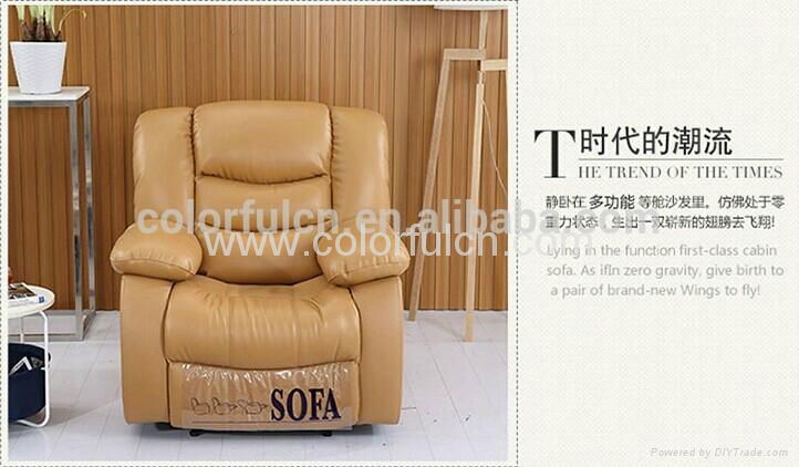 Black Leather Recliner Sofa  Recliner Single Sofa LS627 2