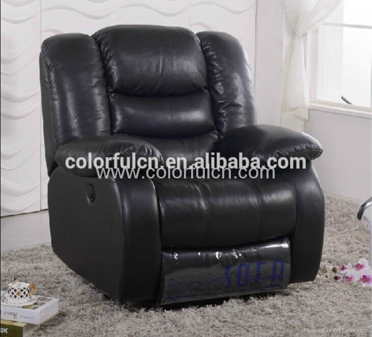 Black Leather Recliner Sofa  Recliner Single Sofa LS627