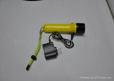 GL-WQB11 strong brightness rechargeable led flashlight 2