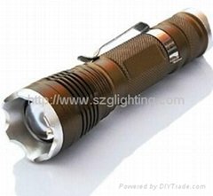 GL-F014 XPE 4W, 350lumen strong brightness led flashlight