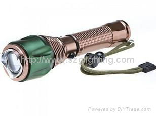 GL-F019,Q5 5W ,350lumen strong brightness ,rechargeable and dimmable torch