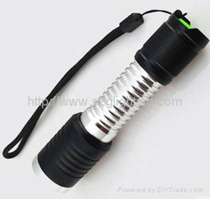 GL-F018, 10W ,1200lumen strong brightness ,rechargeable and dimmable flashlight
