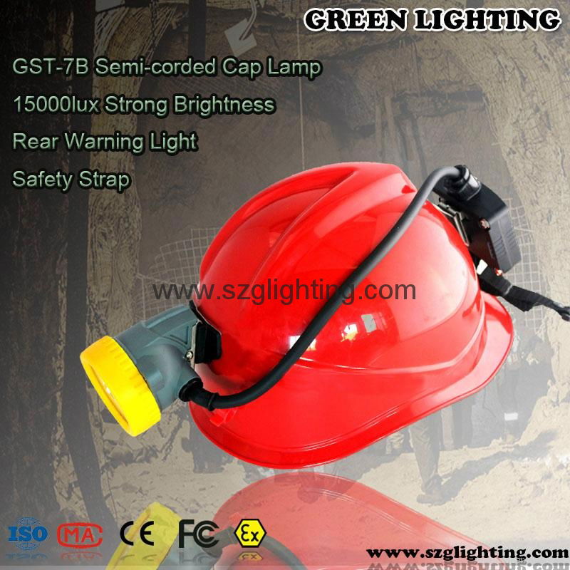GST-7 B Semi-corded coal mining lamp with strong brightness and USB charging way 5