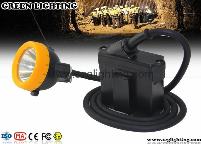 10000 lux Underground Wired Mining Lamp 7.8Ah IP68 Mining Hard Hat Lights