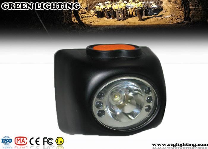 IP68 Waterproof 4000lux Led Miner's cap lamp Digital Screen Mining Headlamp 4